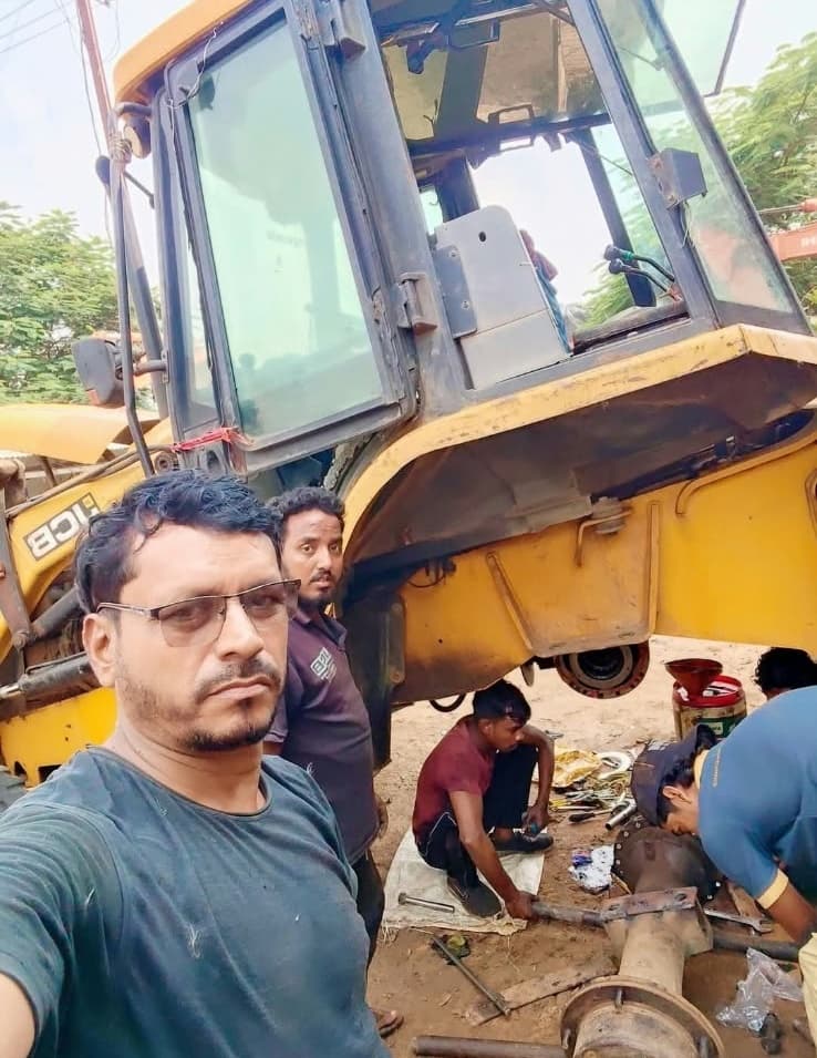 JCB Front Axle & Planetary Differential Overhaul